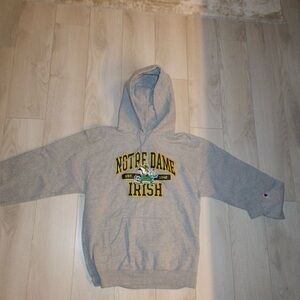 Champion Gray Notre Dame Irish Hoodie